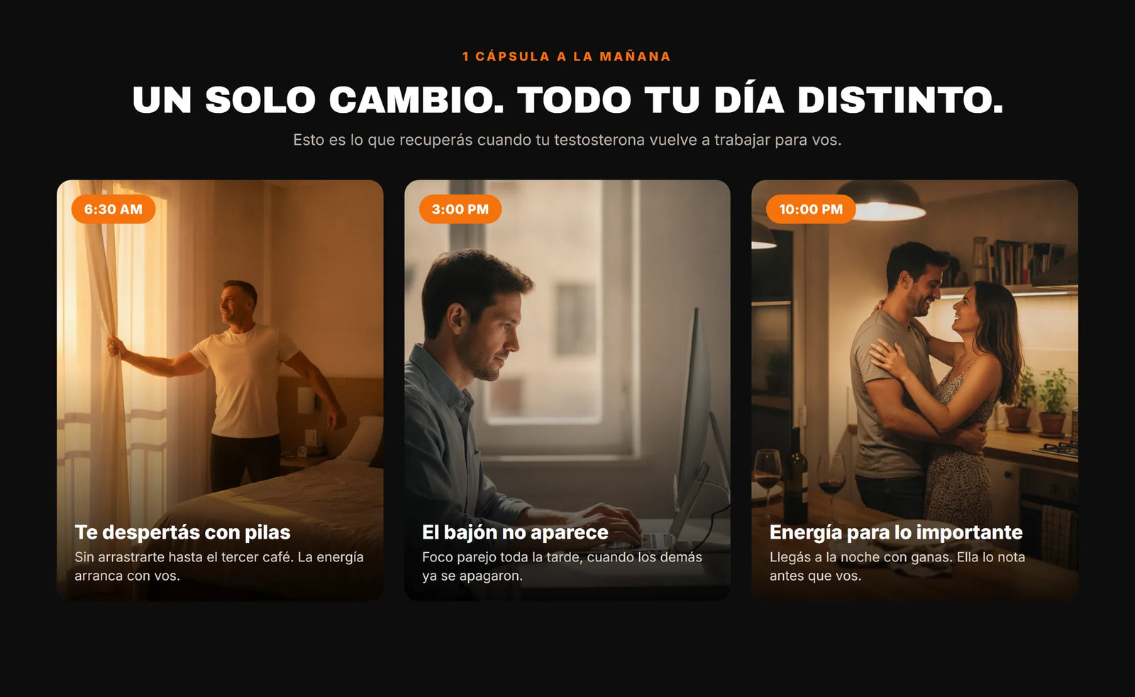 Un solo cambio, todo tu día distinto: mañana con energía, tarde con foco, noche con ganas